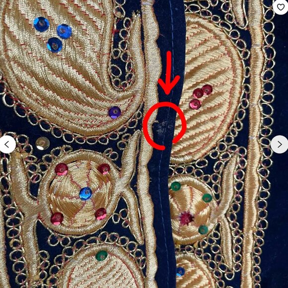 Handmade Bukhara Velvet Chapan: Embroidered Uzbek Kaftan Costume - Picture 9 of 10